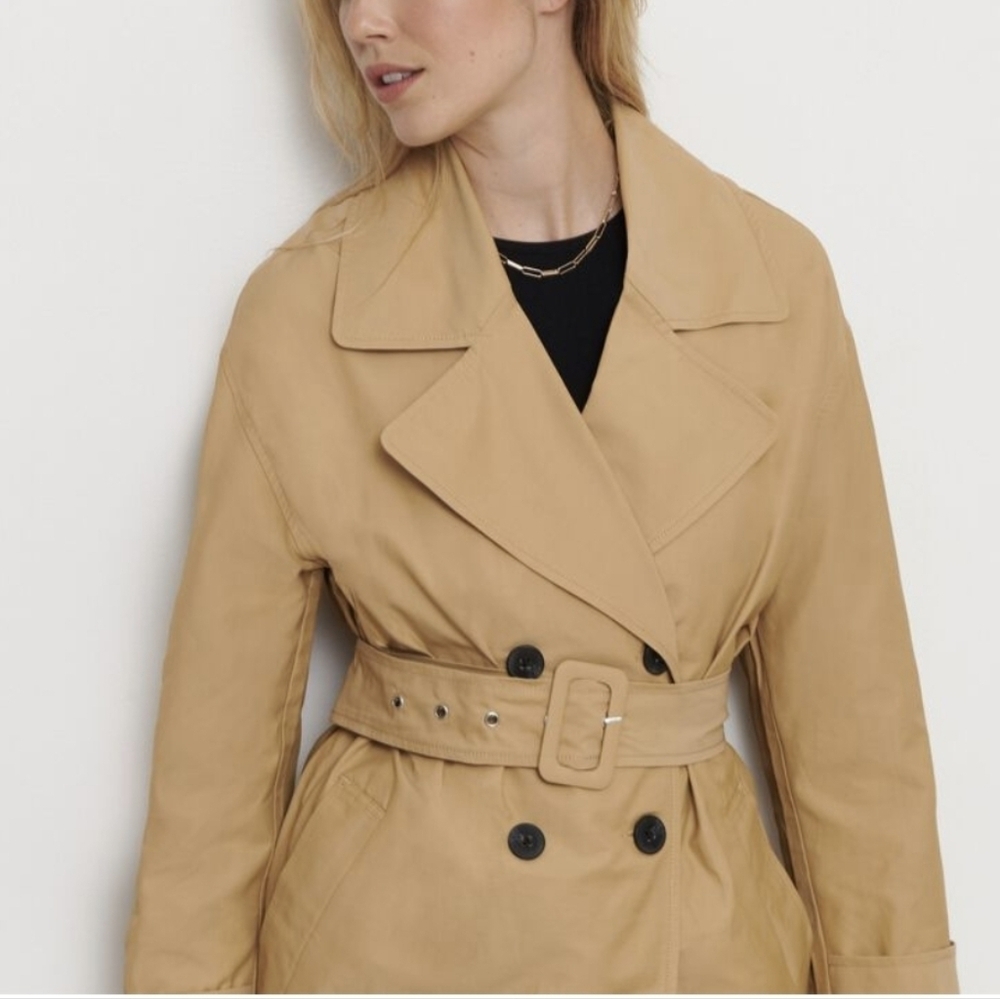 NWT Dynamite Belted Trench Coat - Picture 5 of 10